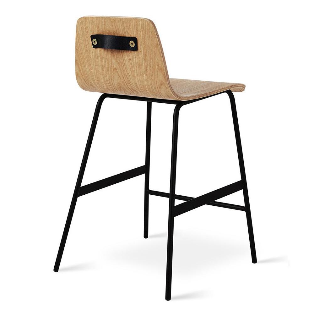 Gus* Modern Lecture, tabouret de comptoir, en métal et bois, frêne