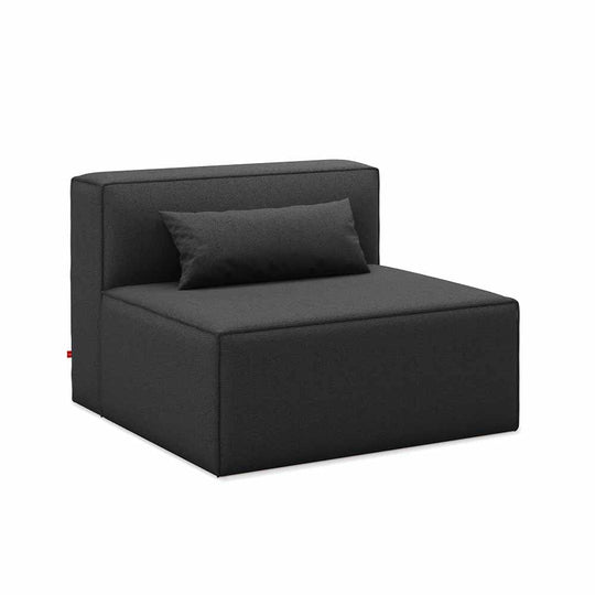 Gus* Modern Mix Modular 1, fauteuil, en bois et tissu, mowat raven