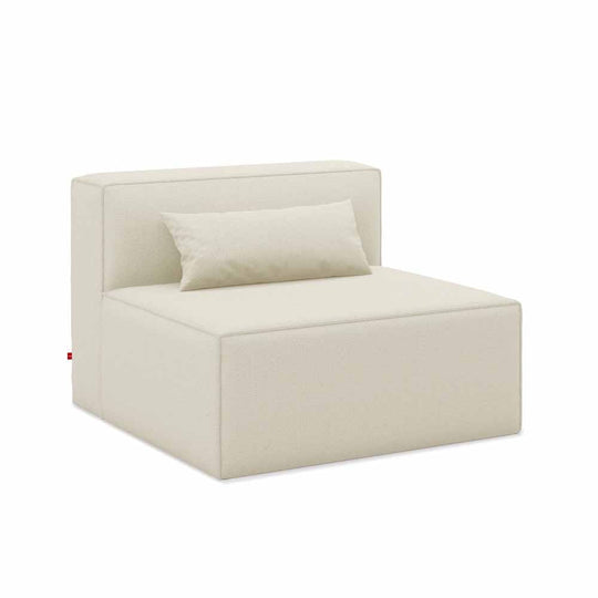 Gus* Modern Mix Modular 1, fauteuil, en bois et tissu, mowat sand