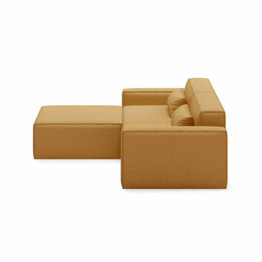 Gus* Modern Mix Modular 3, sofa sectionnel modulaire 3 places, en bois et tissu, mowat ferro