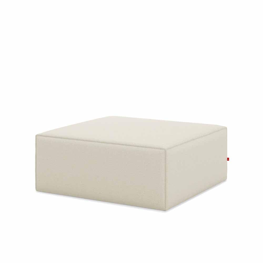 Gus* Modern Mix Modular, en bois et tissu, ottoman, mowat sand