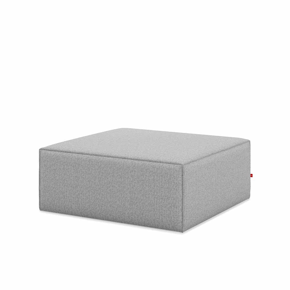 Gus* Modern Mix Modular, en bois et tissu, ottoman, parliament stone