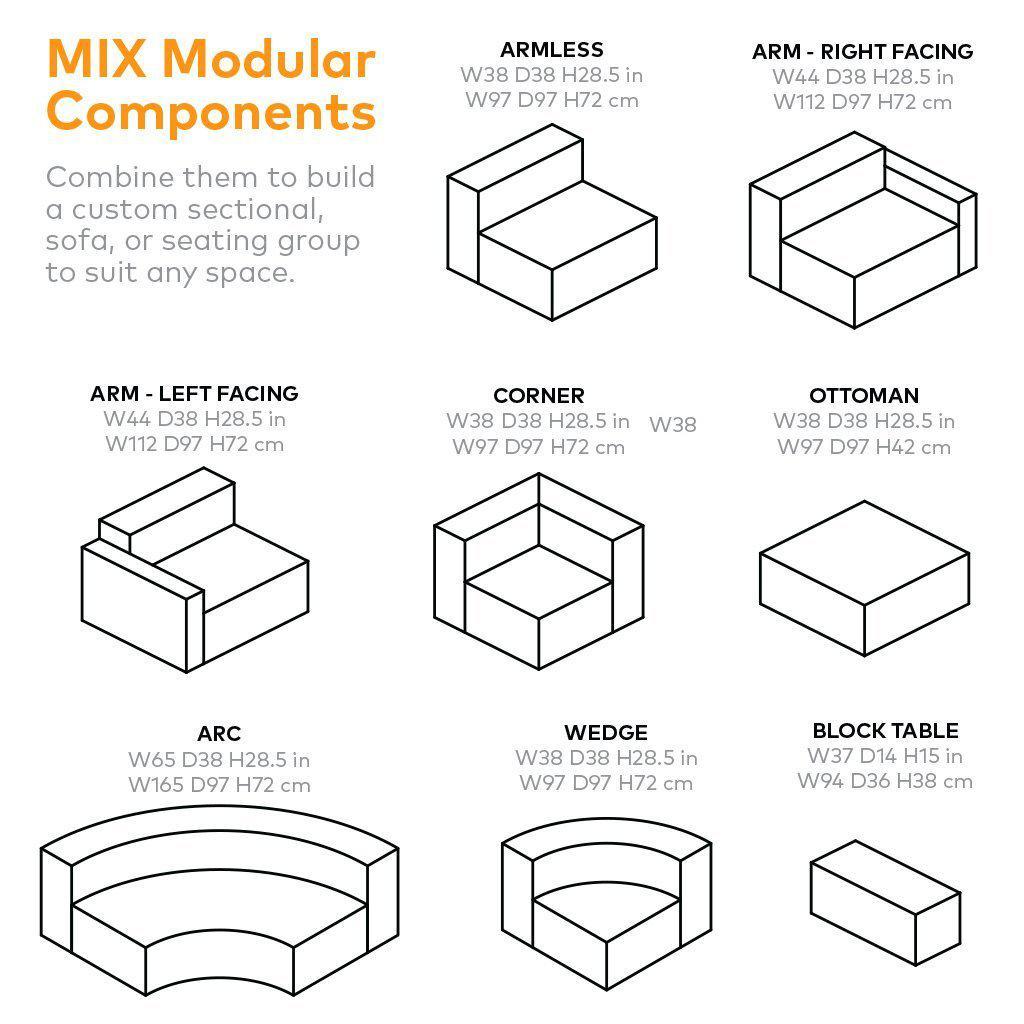 Gus* Modern Mix Modular Ottoman