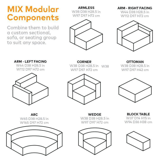 Gus* Modern Mix Modular Ottoman