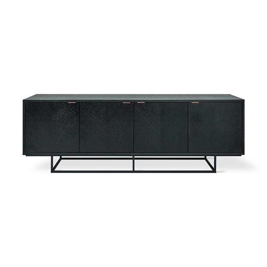 Gus* Modern Myles, buffet 4 portes, en bois noir