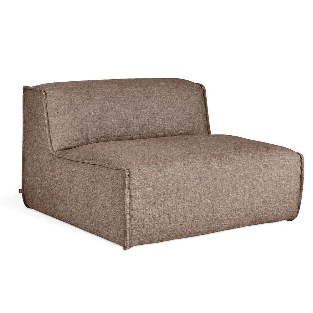 Gus* Modern Nexus, fauteuil sans accoudoirs, en tissu et bois, thea earth