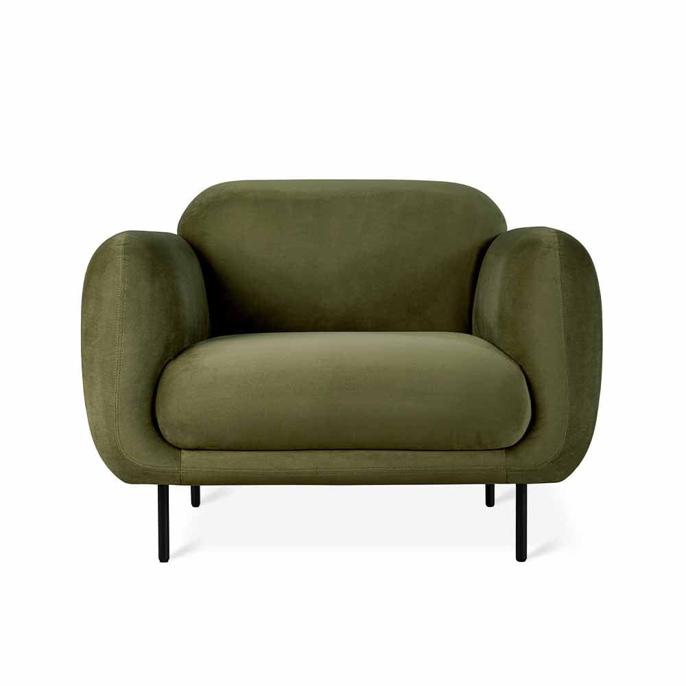 Gus* Modern Nord, fauteuil, en bois et tissu, cassella grove