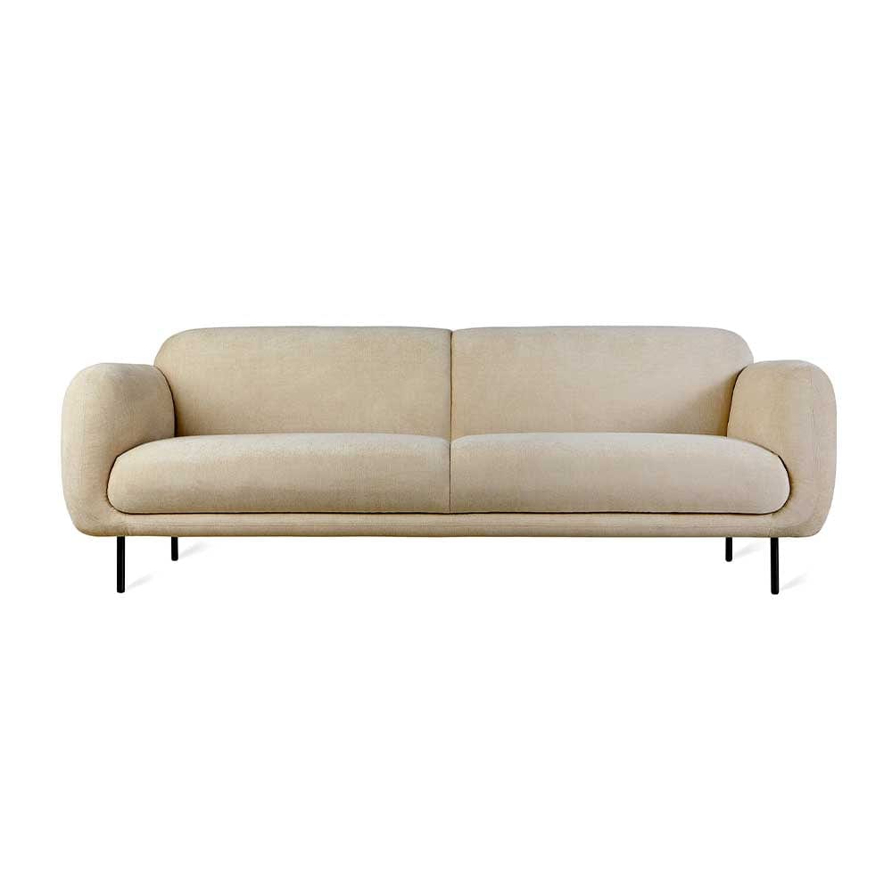 Gus* Modern Nord, sofa 3 places, en bois et tissu, rosseau barley