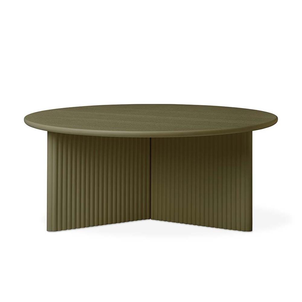 Gus* Modern Odeon, table à café, en bois, olive