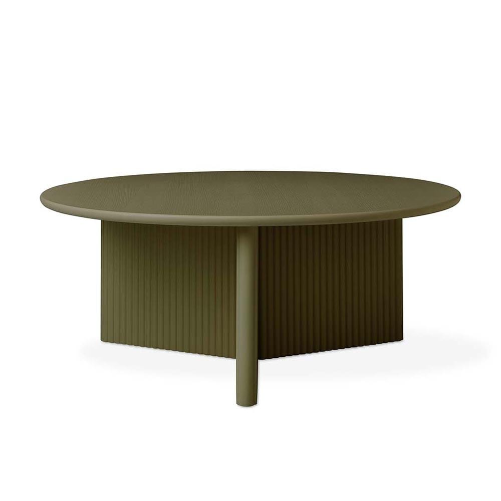 Gus* Modern Odeon, table à café, en bois, olive