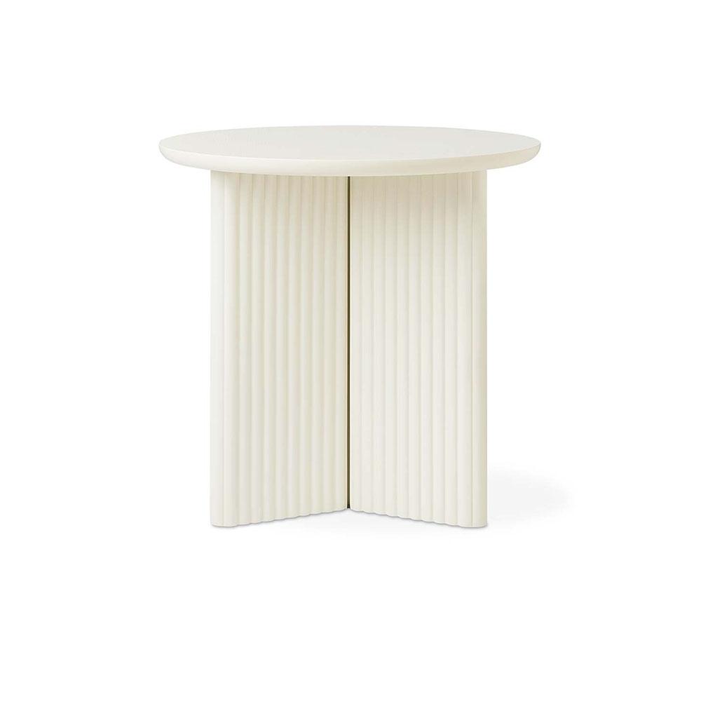 Gus* Modern Odeon, table d’appoint, en bois, pearl