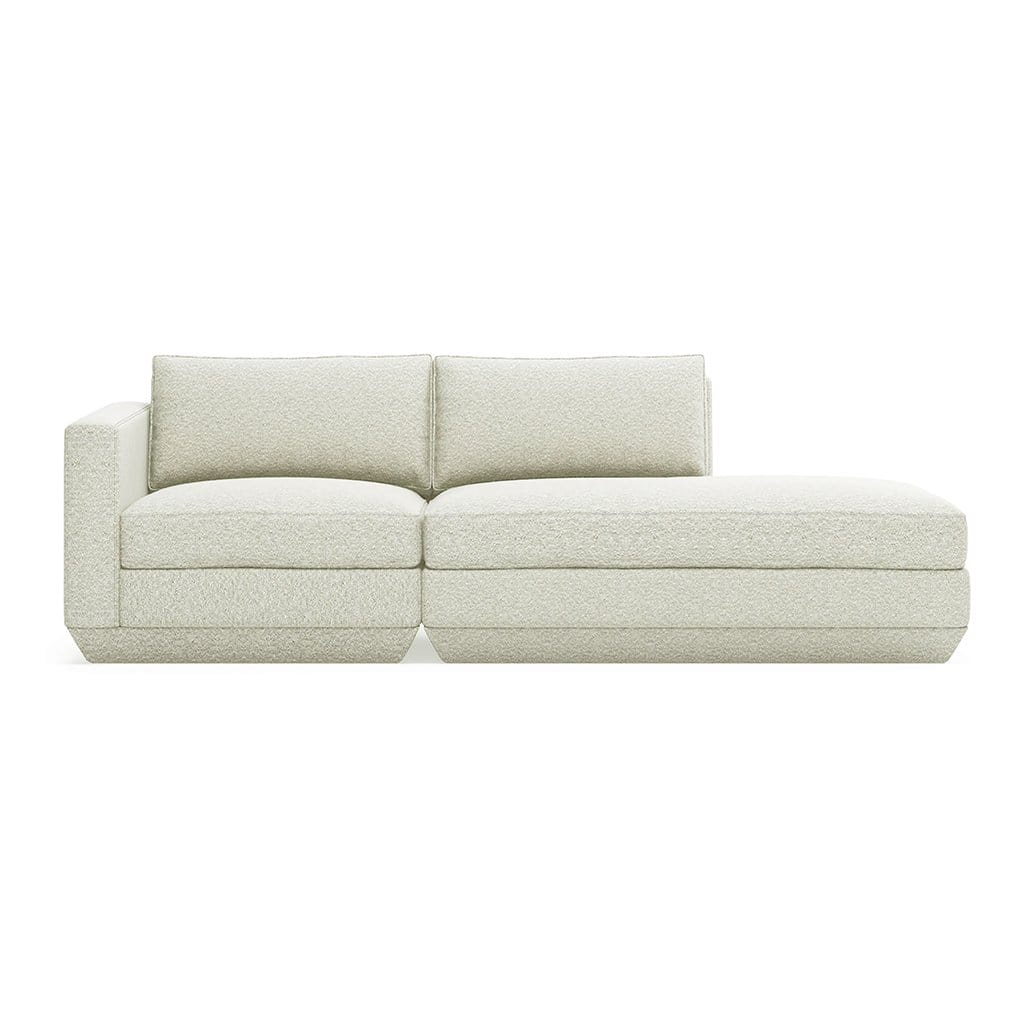 Gus* Modern Podium 2, sofa lounge 2 places, en bois et tissu, copenhagen fossil, droite