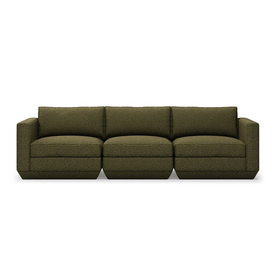 Gus* Modern Podium 3, sofa 3 places, en bois et tissu, copenhagen terra