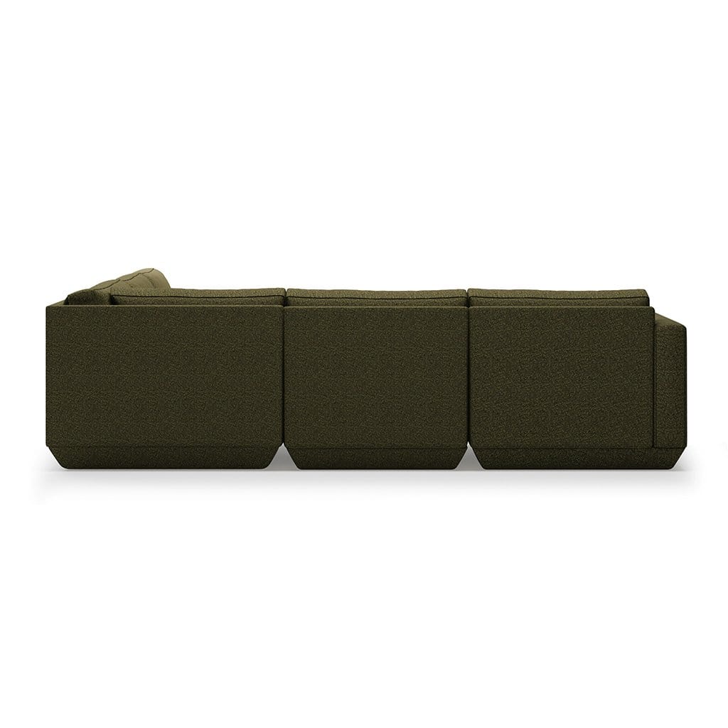 Gus* Modern Podium 5, sofa sectionnel, en bois et tissu, copenhagen terra