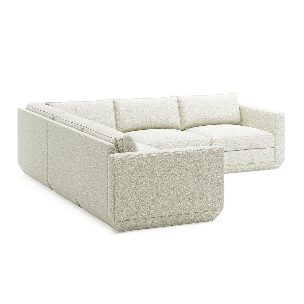 Gus* Modern Podium 5, sofa sectionnel, en bois et tissu, copenhagen fossil