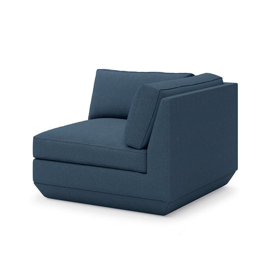 Gus* Modern Podium, modules pour sofa à créer soi-même, en bois et tissu, coin, hanson navy