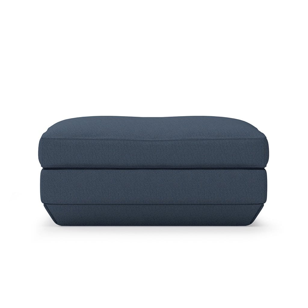 Gus* Modern Podium, ottoman, en bois et tissu, hanson navy