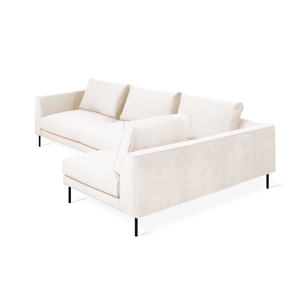 Gus* Modern Renfrew, sofa sectionnel, en tissu, merino cream, droit