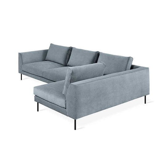 Gus* Modern Renfrew, sofa sectionnel, en tissu mersey skyline, droit