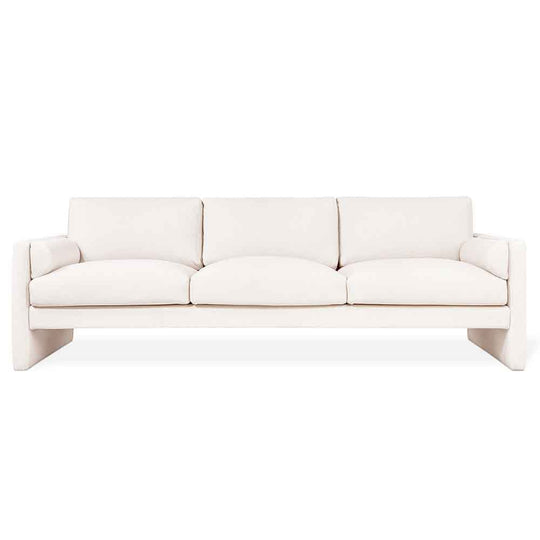 Gus* Modern Laurel, long sofa de 3 places, en tissu, merino cream