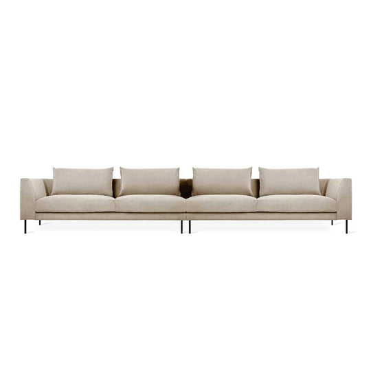 Gus* Modern Renfrew XL, sofa de grande taille, en tissu et métal, mersey caribou