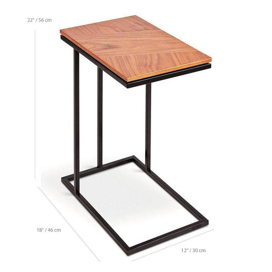 Gus* Modern Tobias Nesting, table d'appoint de travail, en métal et bois, dimensions