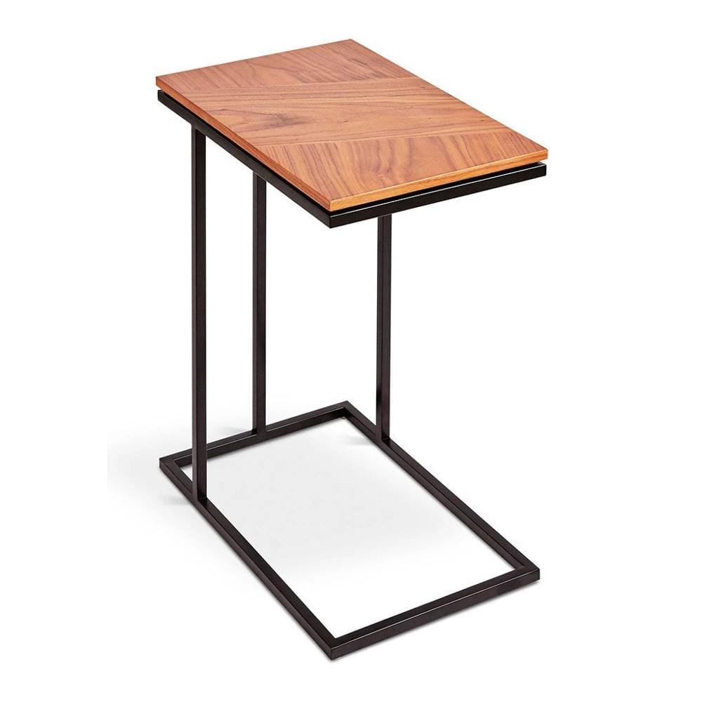 Gus* Modern Tobias Nesting, table d'appoint de travail, en métal et bois, noyer