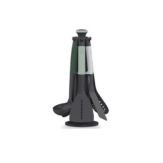 Jospeh Joseph Elevate, carrousel d'ustensiles, en nylon et silicone, vert