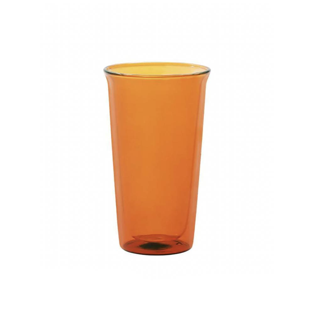 Kinto Cast, verre à double paroi qui conserve la température de vos boissons, ambre, grand