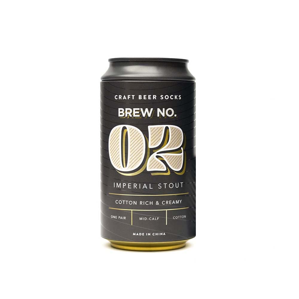 Des bas en hommage à la bière par Luckies : une touche de fantaisie pour les passionnés de cette boisson emblématique, et une dose de couleur pour tous les styles ! Imperial stout.