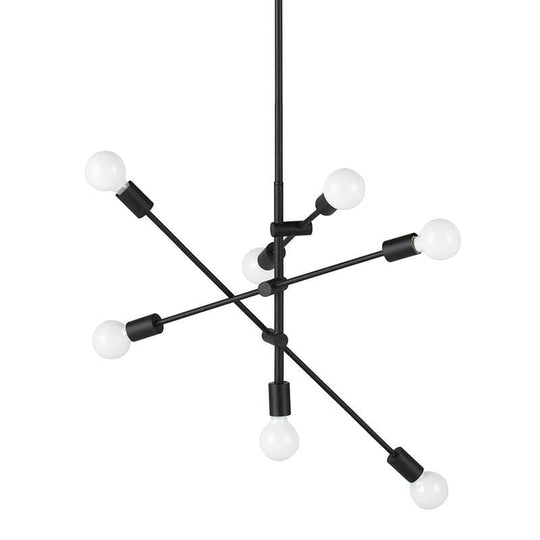 Nuevo Byron, lampe suspendue, en laiton antique brossé, cuivre brossé ou acier peint en noir mat, noir