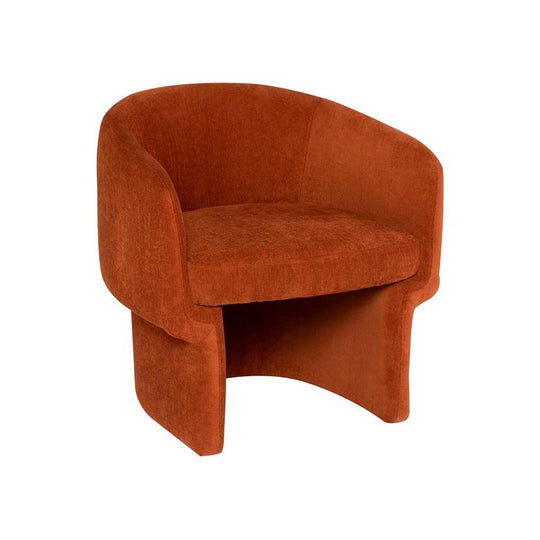 Nuevo Clémentine, fauteuil, en tissu, terracotta