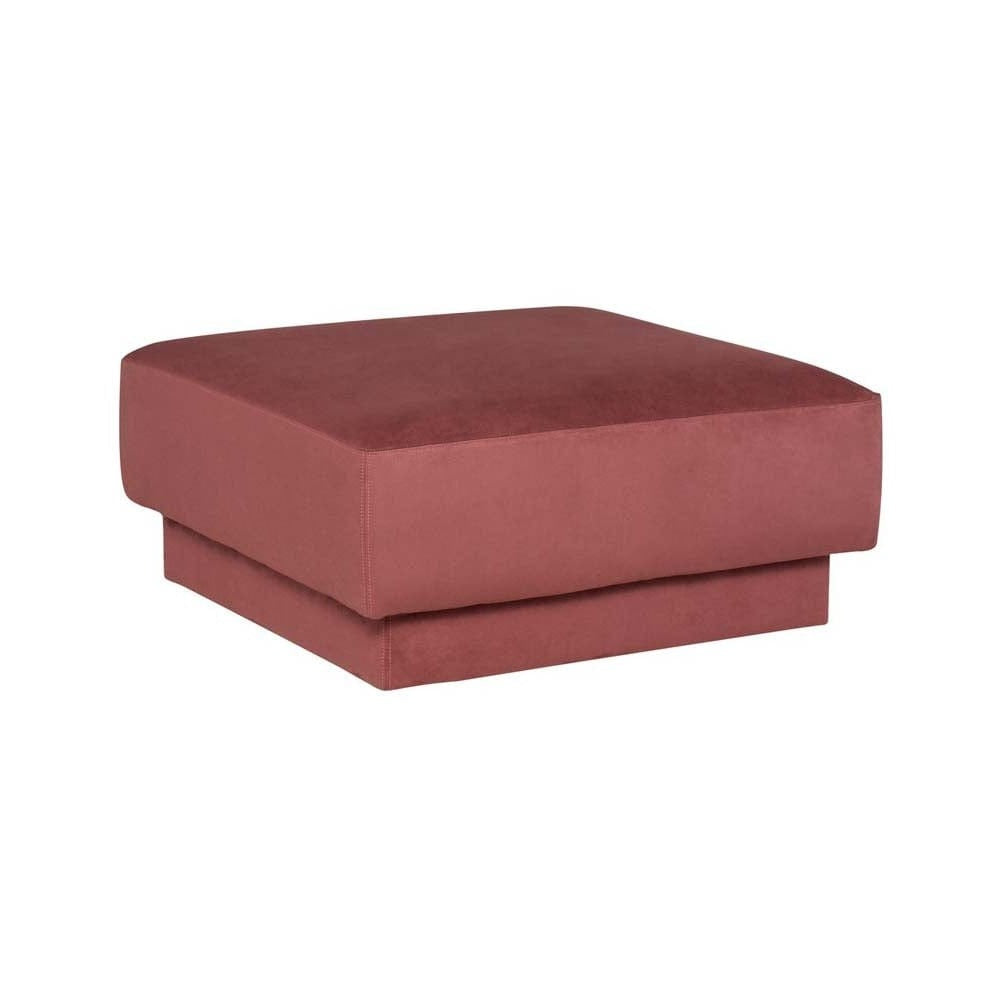 Nuevo Seraphina, sofa modulaire personnalisable, en tissu, chianti microsuede, ottoman