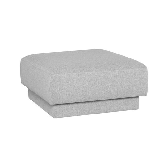 Nuevo Seraphina, sofa modulaire personnalisable, en tissu, gris lin, ottoman