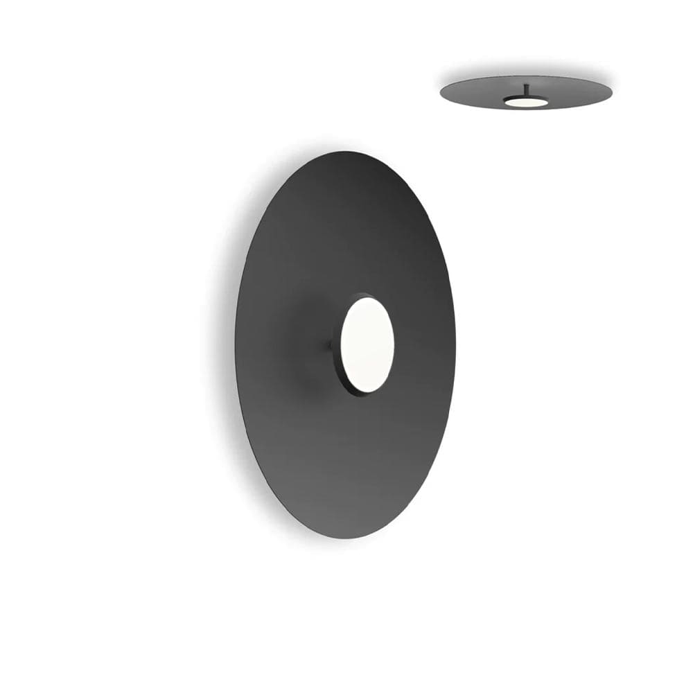 Pablo Designs Lampe murale Sky Dome Flush noir / noir / 24ʼʼ