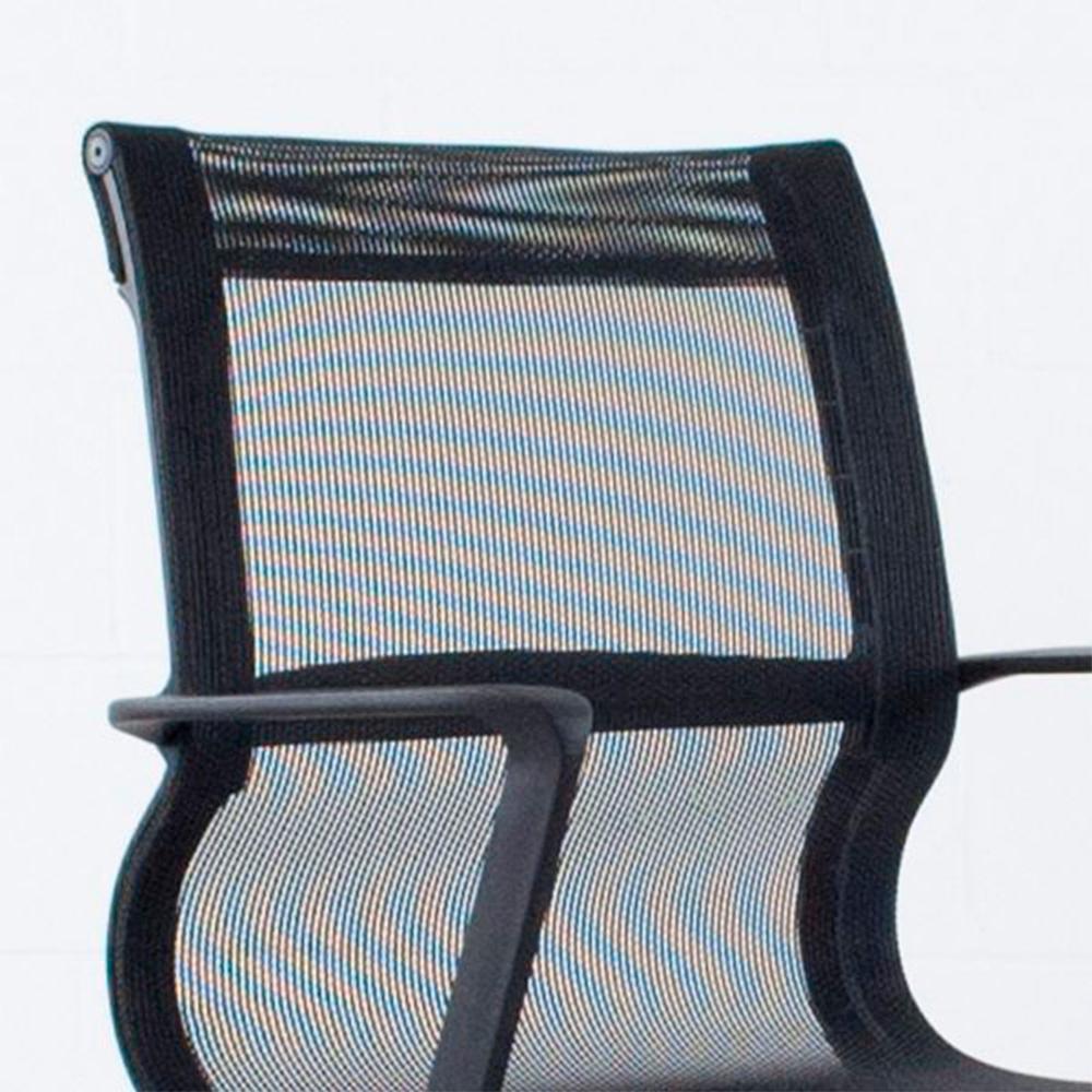 Reproduction Office Mesh, chaise de bureau, en aluminium et en PVC, noir