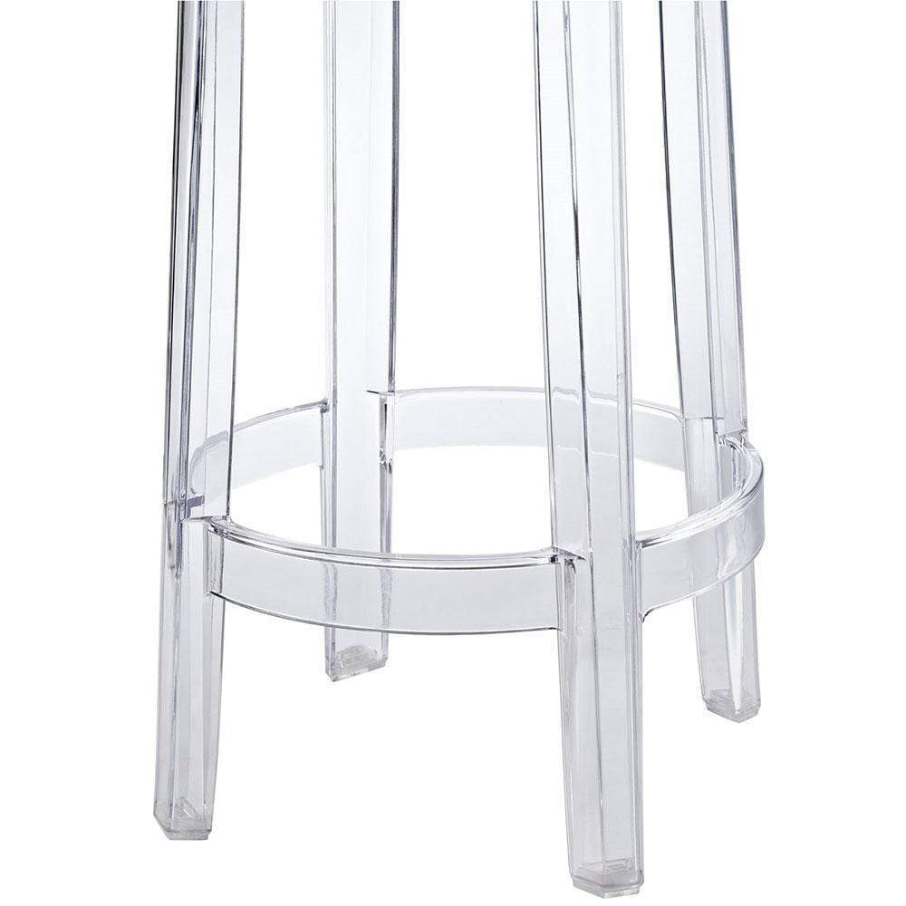 Reproduction Ghost, tabouret de comptoir transparent, en polycarbonate,