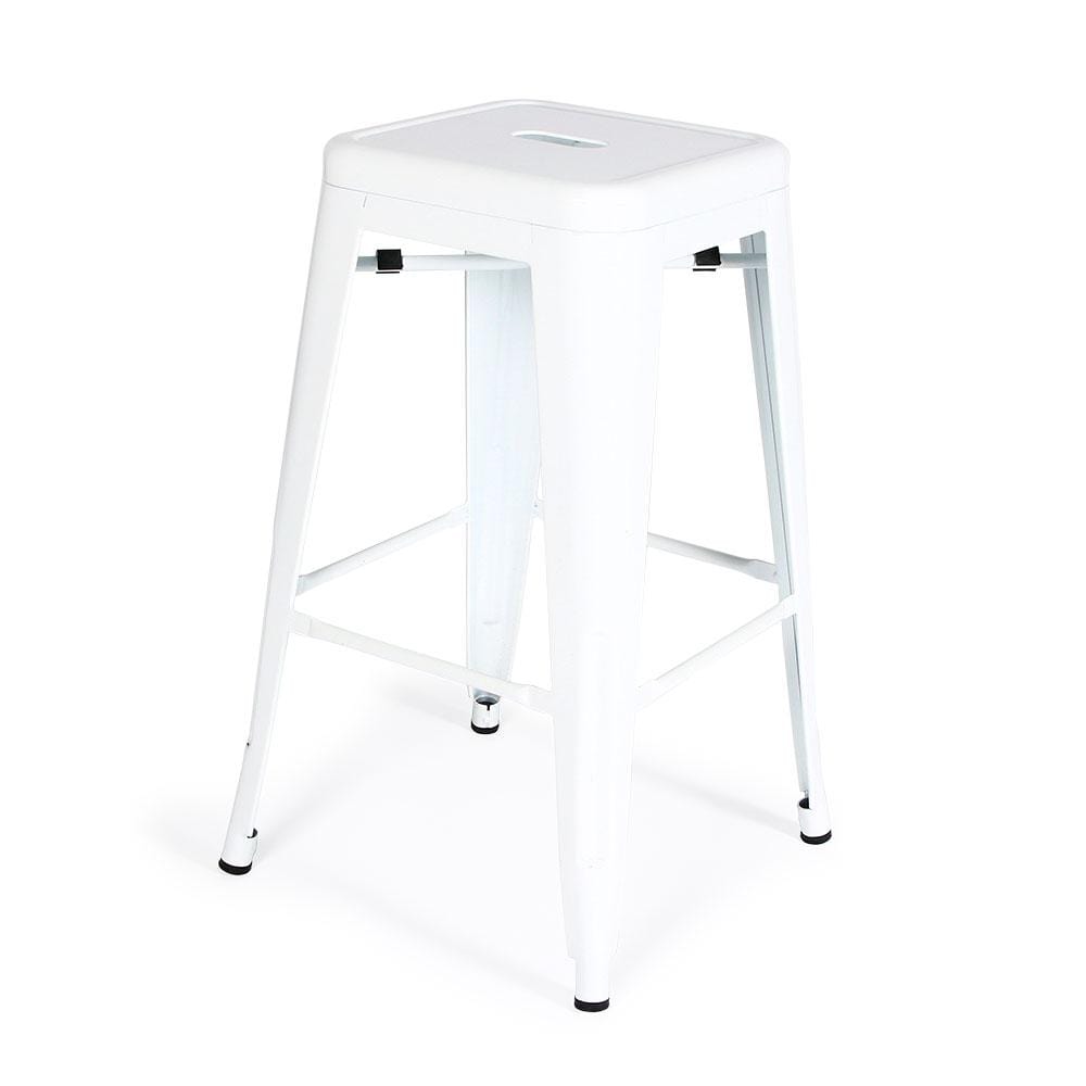 Reproduction Marais H65, tabouret de comptoir, en métal, blanc