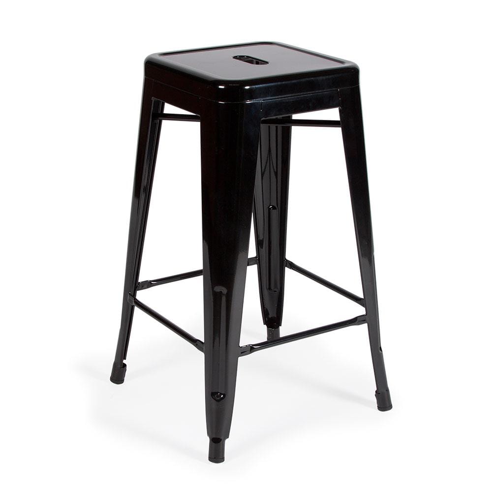 Reproduction Marais H65, tabouret de comptoir, en métal, noir