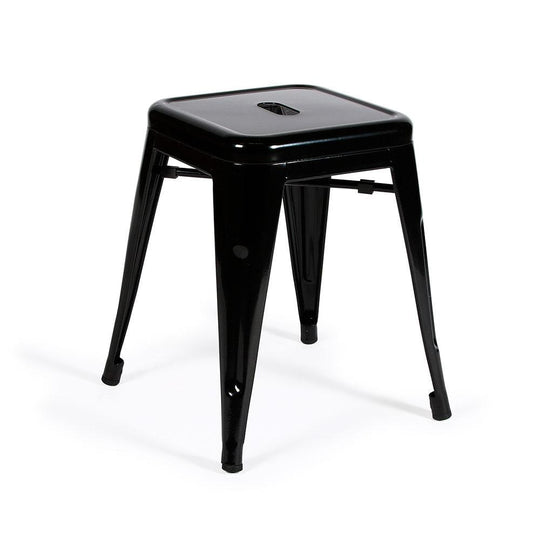 Reproduction Marais H45, tabouret, en métal, noir