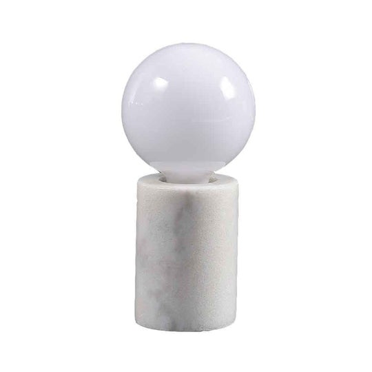 Reproduction Jiar, base de lampe de table, en marbre, blanc