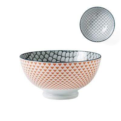 Torre & Tague Kiri, bol coloré, en porcelaine, scales / 6ʼʼ