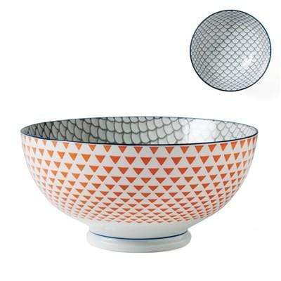 Torre & Tague Kiri, bol coloré, en porcelaine, scales / 8ʼʼ