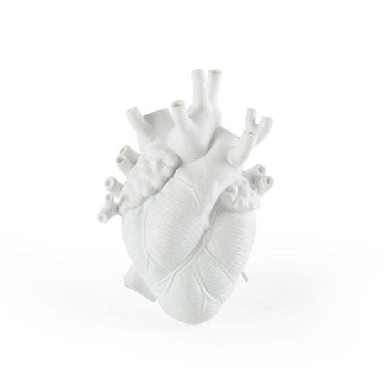 Seletti Love in Bloom, vase, en résine, blanc