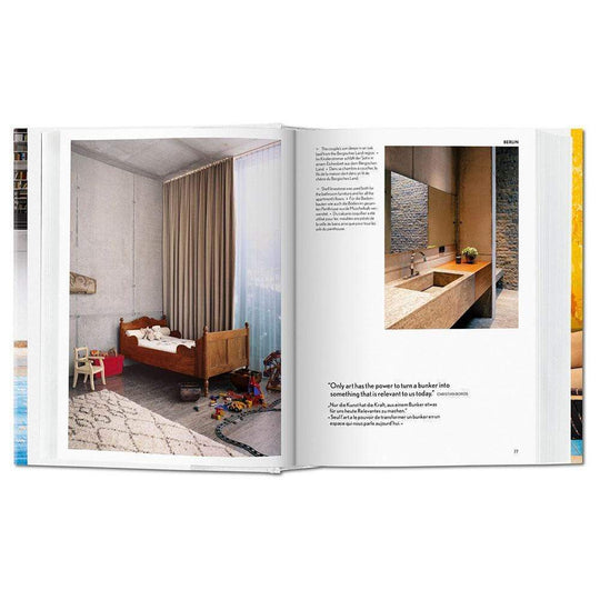 Taschen 100 Interiors Around The World. Ce catalogue voyage à travers six continents pour vous faire visiter les plus belles demeures, de Biarritz au Brésil.