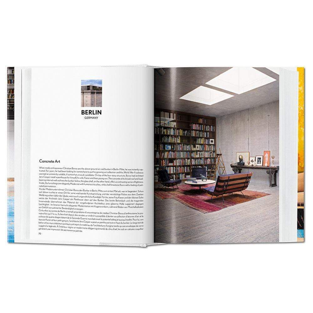 Explorez l'élite de l'architecture intérieure avec "100 Interiors Around The World" de Taschen. Des demeures de Biarritz au Brésil capturées par des photographes renommés, offrant une plongée captivante dans la diversité des styles mondiaux.