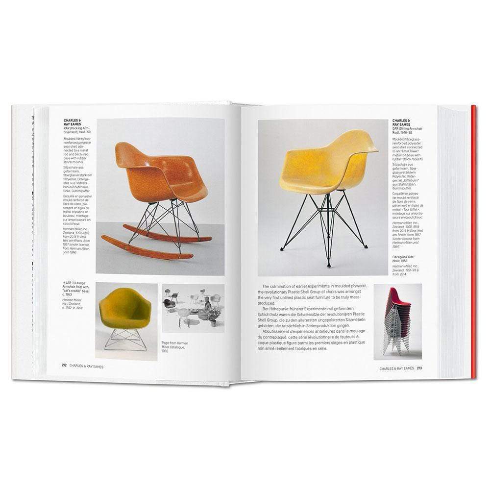 "1000 Chairs" de Taschen : recueil incontournable pour passionnés et collectionneurs. Nouvelle édition remise à neuf explorant l'évolution du design de chaises, des archétypes du 19e siècle aux modèles innovants d'aujourd'hui.