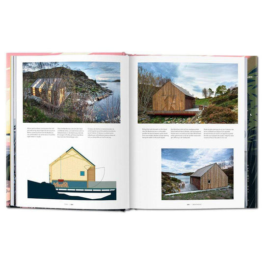 Taschen Cabins, livre d’art. Poussez la porte de Cabanes, une splendide sélection de refuges minimalistes, paisibles et respectueux de l’environnement bâtis dans le monde entier