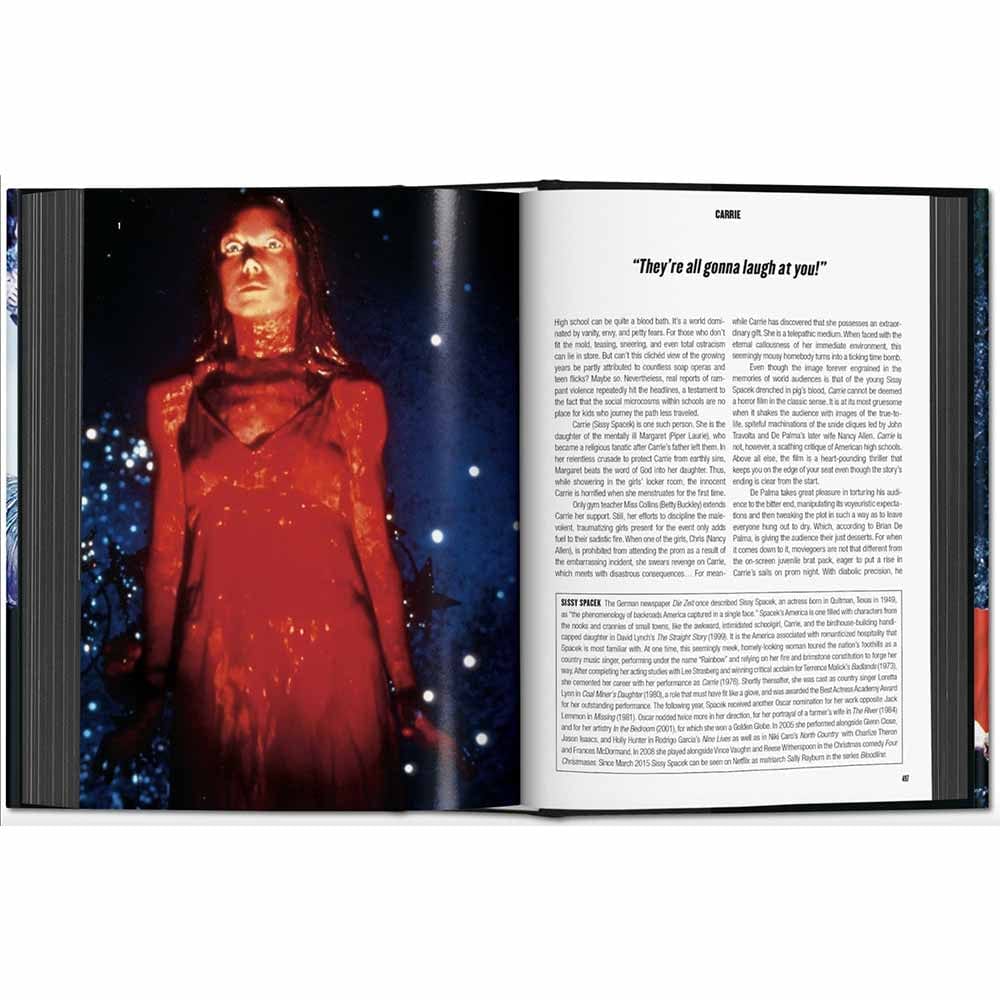 Explorez le cinéma d'horreur avec "Horror Cinema" de Taschen. De "Shining" à "Scream", cette édition révisée examine 50 chefs-d'œuvre, analysant les thèmes et motifs du genre sur près de 600 pages.