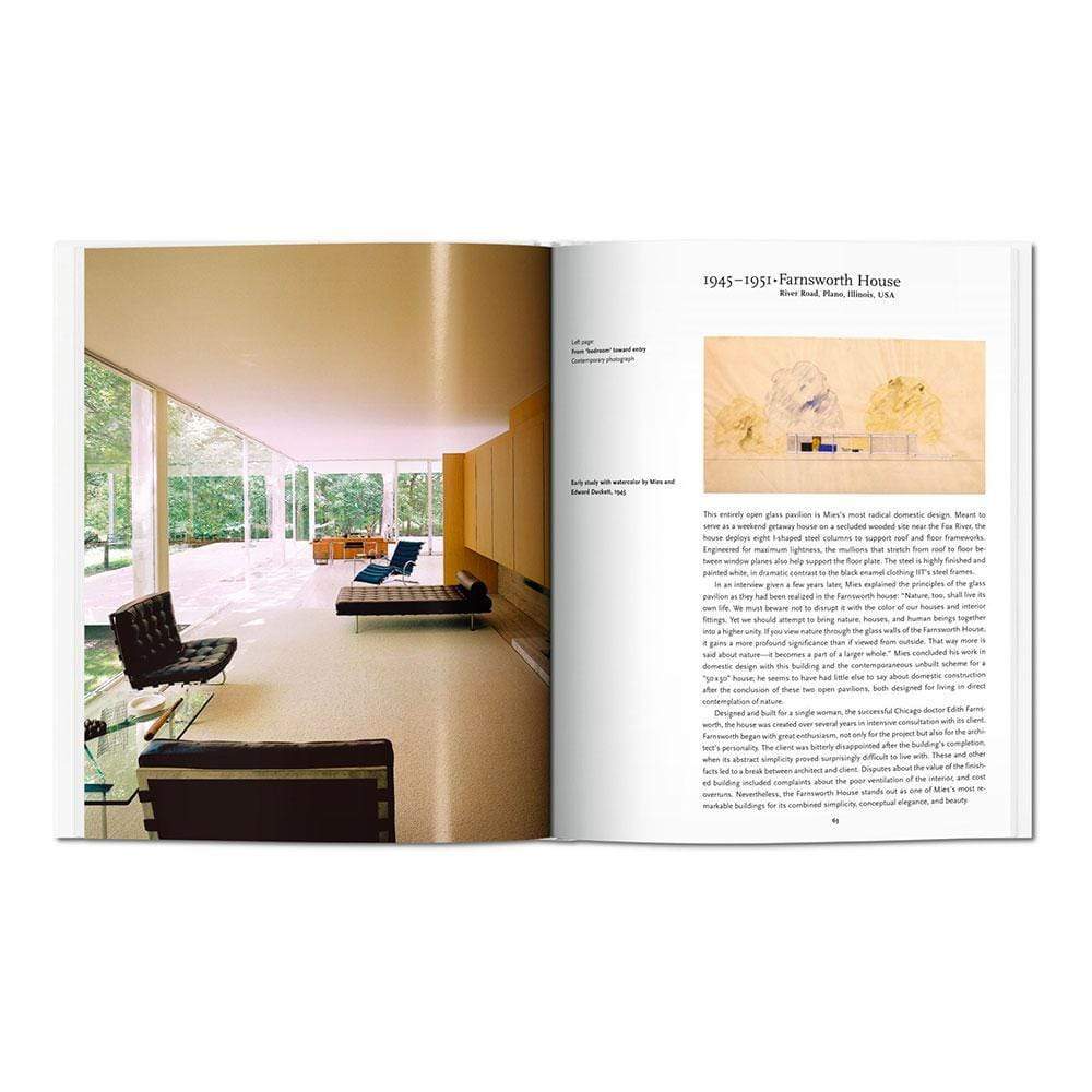 Découvrez "Mies van der Rohe" de Taschen : Un voyage captivant dans l'architecture du XXe siècle. Ce livre offre une compréhension approfondie de l'approche minimaliste de Mies van der Rohe et son influence indéniable.